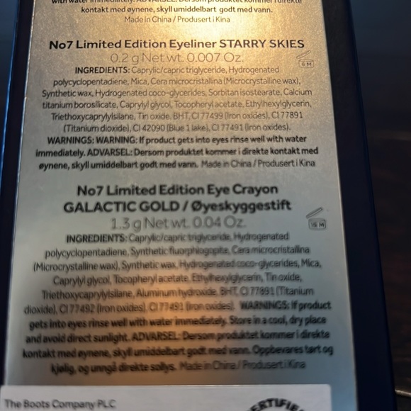 No7 Limited Edition Eye Collection Gift Set 4 Pieces NIB - Picture 9 of 9